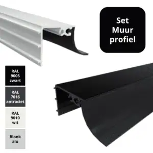 Profielset Muurprofiel – Aansluitprofiel Dakbeglazing