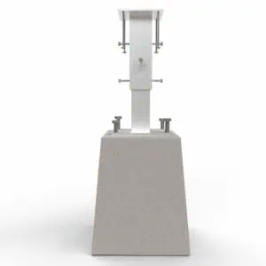 Klemprofiel Betonpoer met stelvoet voor staander, 250 mm hoog