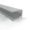 Aluminium U-profiel 10mm met druprand 2 Aluminium U-profiel 10mm met druprand