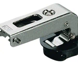 Glasdeurscharnier voor vitrinedeur 4–6 mm met zelfsluiting