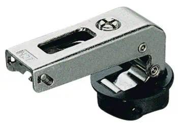 Glasdeurscharnier voor vitrinedeur 4–6 mm met zelfsluiting 2 Glasdeurscharnier voor vitrinedeur 4–6 mm met zelfsluiting