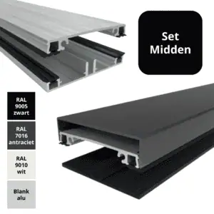 Zonnepaneelhouder bevestiging zonnepaneel dakhouder set aluminium