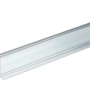 Wandprofiel - aluminium mat voor 8mm glas
