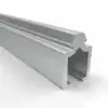10mm Vullat met koppelgroef voor zij- of bovenkant - aluminium 1 Vullat 10