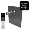 Eindschotje 60 mm sierlijst – hoog – RAL gecoat – inclusief RVS schroef