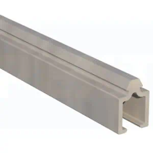 10mm Vullat met koppelgroef voor zij- of bovenkant - aluminium