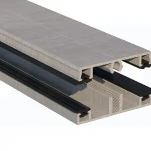 Basisset 2 - 58mm: Onderprofiel + Afdekprofiel