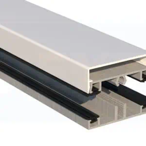 Set 3 - Midden 58mm: Onderprofiel + Afdekprofiel + Sier kliklijst