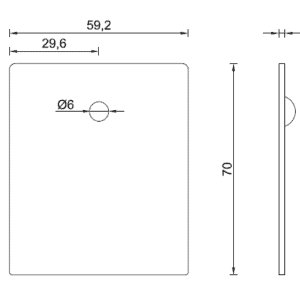 Alternative view of SPOED - Eindschotje Midden HOOG 58mm - Zwart RAL 9005