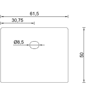 Alternative view of Eindschotje Zijprofiel LAAG tbv 58mm afdekprofiel met RVS schroef