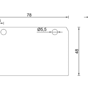 Alternative view of Eindschotje Midden HOOG RAL gecoat tbv 78mm afdekprofiel met RVS schroef
