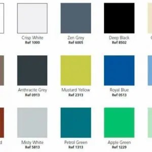 Alternative view of Lacobel T glas gekleurd gehard 6mm hittebestendig - op maat