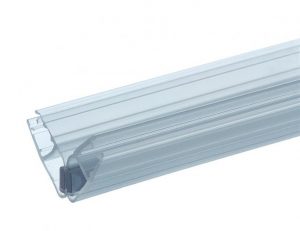 Douchestrip met magneetsluiting in een hoek (90°) voor 6 en 8mm glas