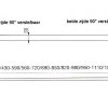Stabilisatiestang vierkant wand - glas tot 98cm Glans chroom of Mat chroom - Afbeelding 3