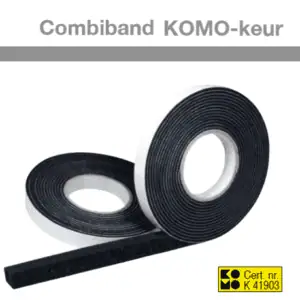 Compressband 15x5 mm antraciet 6,6mtr