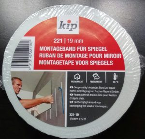 Spiegelkleefband PE 19mm x 1mmx 10mtr