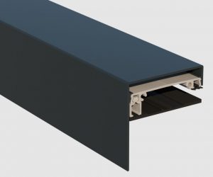 Alternative view of 10mm Vullat met koppelgroef voor zij- of bovenkant - aluminium