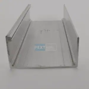 Goot model recht- Aluminium - optioneel afvoerset