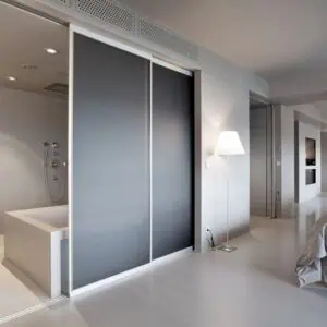 Mat gehard gelakt glas