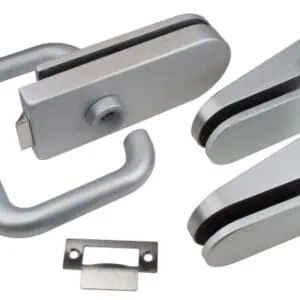 Beslag Opdekdeur- Model Rond set compleet