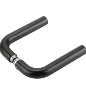 Beslag Deurkruk set Rechte vorm (90°) RVS.