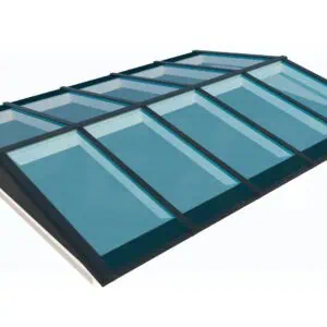 Lichtstraat Zadeldak Pext - met HR++ SUN ZONWEREND 71/39 isolatieglas- Ug-waarde 1,0 W/m²K