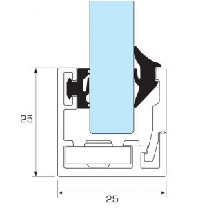 GLAZEN WAND MONTAGEMATERIAAL