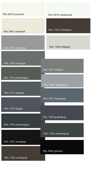 Alternative view of Isolatieglas Gekleurd - gehard glas 1 zijde gelakt - HR++ coating met argongas gevulde spouw 1,1 W/m²K
