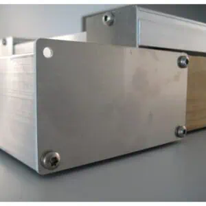 Eindschot bakgoot model recht aluminium + RVS schroeven