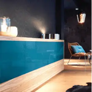 gelakt in kleur glaspaneel