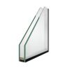 Dubbelglas matglas 1 zijde- luchtgevulde spouw 2.8 W/m²K 1 Dubbelglas matglas