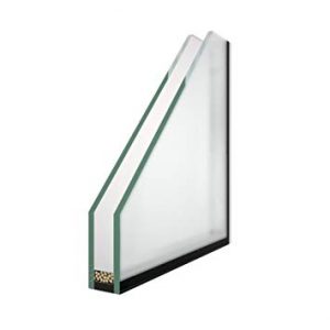 Dubbelglas 1 zijde matglas