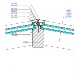 Alternative view of Lichtstraat Zadeldak geïsoleerd - Pext met HR++ isolatieglas Ug-waarde 1,1 W/m²K