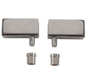 Klem pivot scharnieren SET glasdikte 6mm- RVS gepolijst