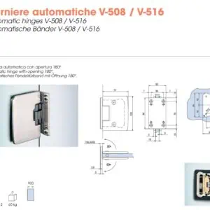 Alternative view of Pendeldeur Scharnier zelfsluitend met ruststand op 90°