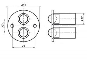 Alternative view of Rolschieter dubbel - deurstopper