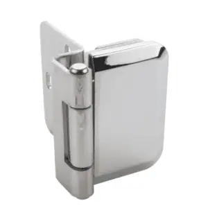 Glas scharnier half opliggend - glasdikte 5-8mm RVS gepolijst