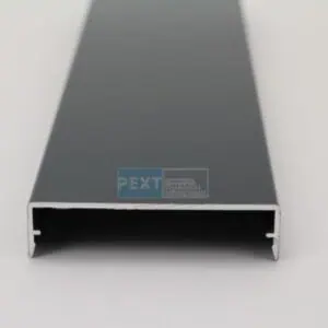 Kliklijst sierprofiel midden 80mm tbv afdekprofiel 78mm zwart, antraciet of wit