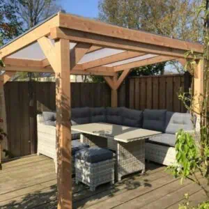 Veranda Vrijstaand met glazen dak