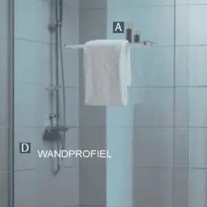 Vloerprofiel inloopdouche Stremler