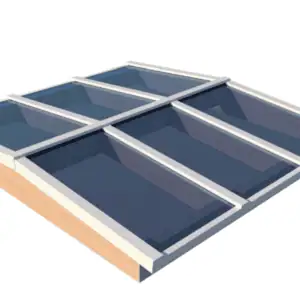 Lichtstraat Zadeldak Compleet Pakket - Douglashout met veiligheidsglas