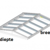 Lichtstraat Zadeldak Pext - met HR++ SUN ZONWEREND 71/39 isolatieglas- Ug-waarde 1,0 W/m²K - Afbeelding 2