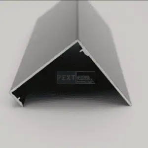 Zij- of Bovenkant Sier Kliklijst 82mm met lange lip voor afdekprofiel. zwart, antraciet of wit