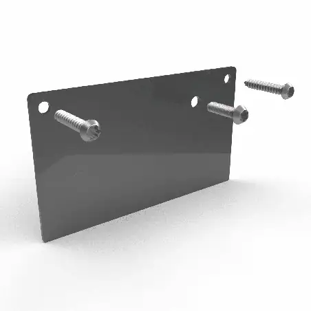 Eindschotje Zijsluitprofiel 122mm Lichtstraat - met RVS schroeven 4 Eindschotje Zijsluitprofiel 122mm Lichtstraat - met RVS schroeven - RAL 7016 antraciet
