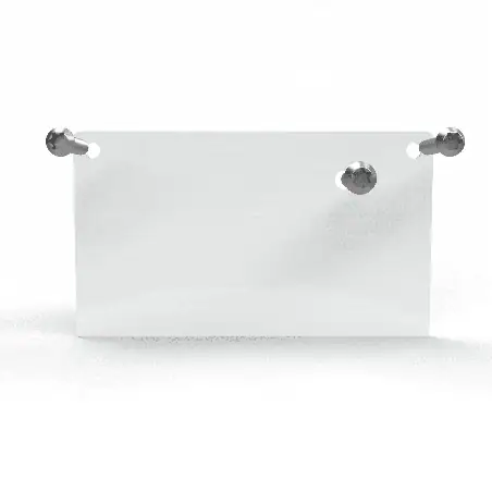 Eindschotje Zijsluitprofiel 122mm Lichtstraat - met RVS schroeven 5 Eindschotje Zijsluitprofiel 122mm Lichtstraat - met RVS schroeven - RAL 9010 wit
