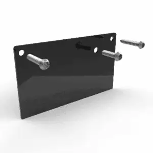 Eindschotje Zijsluitprofiel 122mm Lichtstraat - met RVS schroeven - RAL 9005 zwart