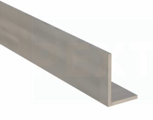 L-profiel 40x30x2mm Alu  - glasrand onderkant afwerking