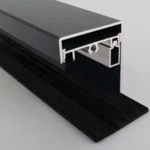 Set 2 - 58mm zijsluitprofiel 8: Oplegrubber + Afdekprofiel + zijkant 8mm vullat + kliklijst in kleur