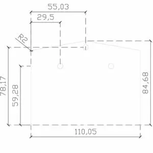 Alternative view of Eindschotje Nokkliklijst Zadeldak Lichtstraat - met RVS schroeven