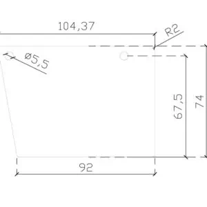 Alternative view of Eindschotje Zijsluitprofiel 122mm Lichtstraat - met RVS schroeven